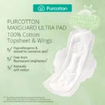 Purcotton Nice Princess MaxGuard Organic Cotton Sanitary Ultra Pads - Image 4
