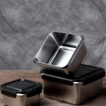 Fortis Square Stainless Steel Food Storage Containers - Image 2