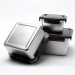 Fortis Square Stainless Steel Food Storage Containers - Image 4