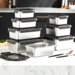 Fortis Rectangle Stainless Steel Food Storage Containers - Image 3