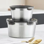 Fortis Circle Stainless Steel Food Storage Containers - Image 3