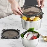 Fortis Circle Stainless Steel Food Storage Containers - Image 2